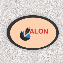 Oval Logo Stickers (13 x 19 inch 32 Sheets)