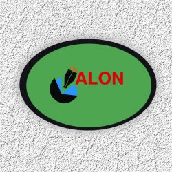 Oval Logo Stickers (13 x 19 inch 32 Sheets)