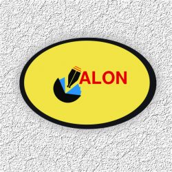 Oval Logo Stickers (13 x 19 inch 32 Sheets)