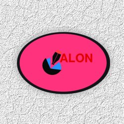 Oval Logo Stickers (13 x 19 inch 32 Sheets)